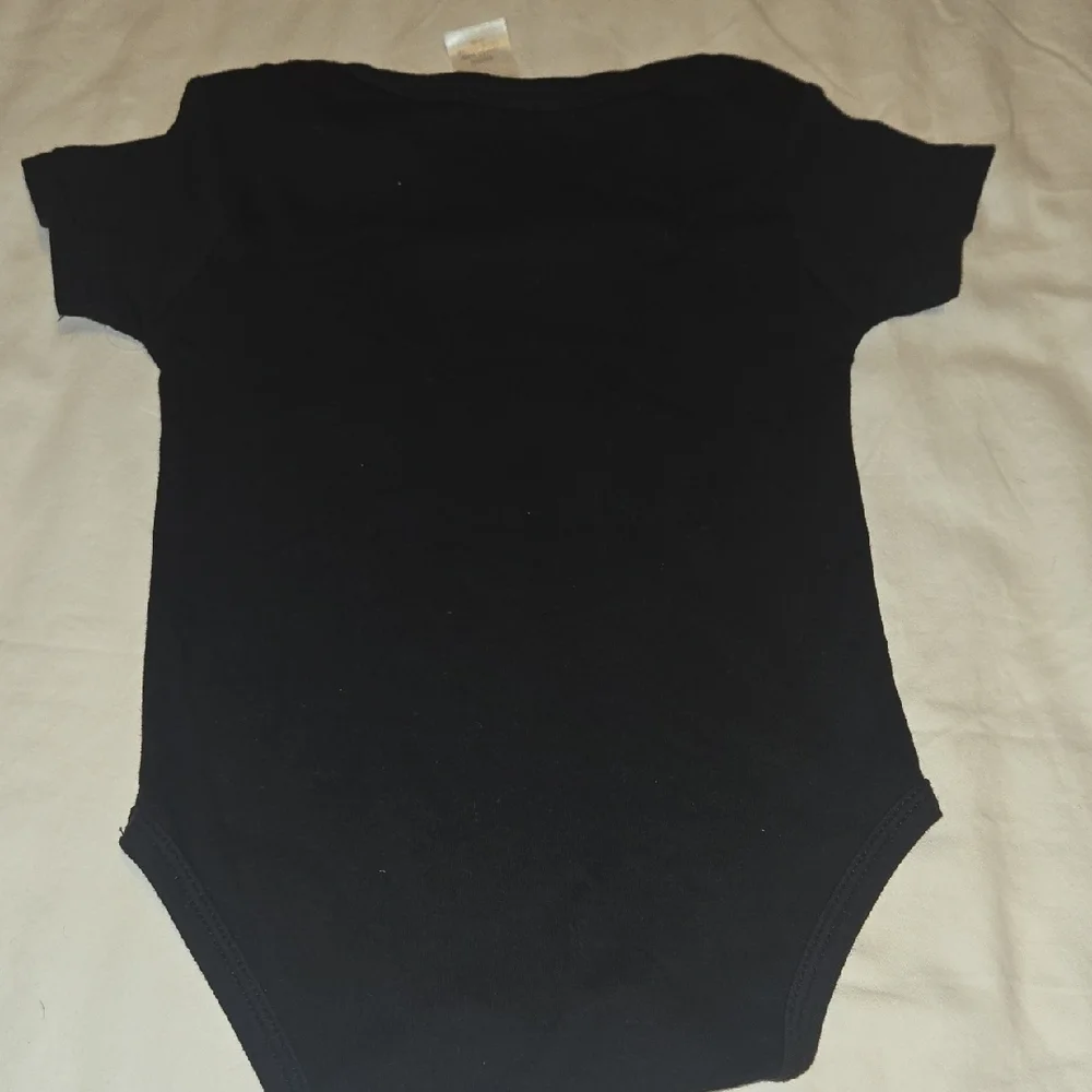 Mud Pie Black Tuxedo Baby Bodysuit